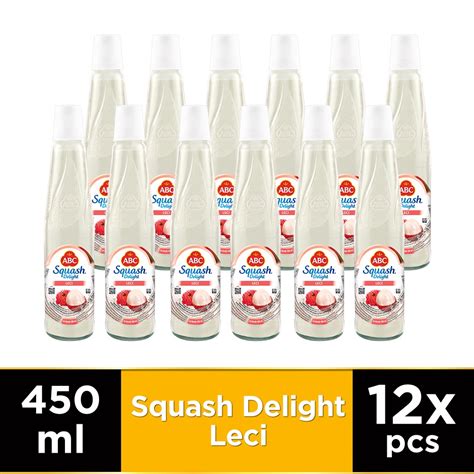 Jual ABC Sirup Squash Delight Leci 450 Ml Multi Pack 12 Pcs Shopee