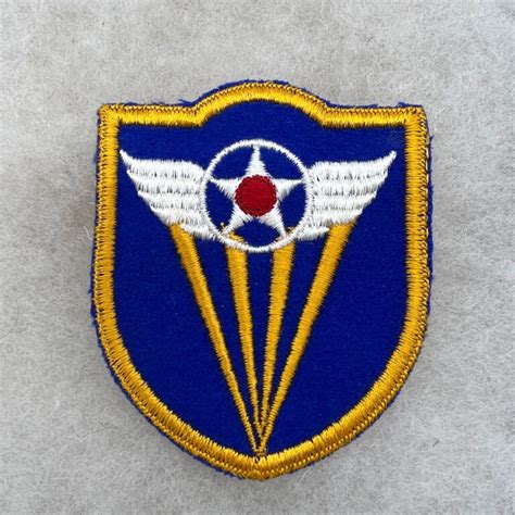 Ww2 Us 4th Air Force Patch Felt Fitzkee Militaria Collectibles