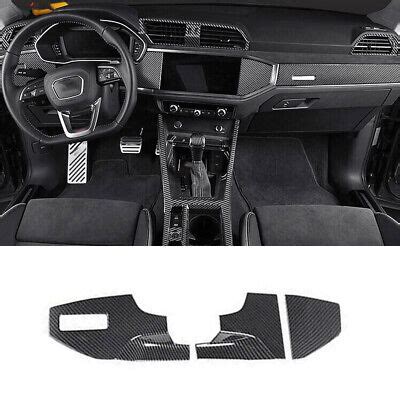 For Audi Q3 2019 2021 ABS Carbon Fiber Car Center Console Dashboard