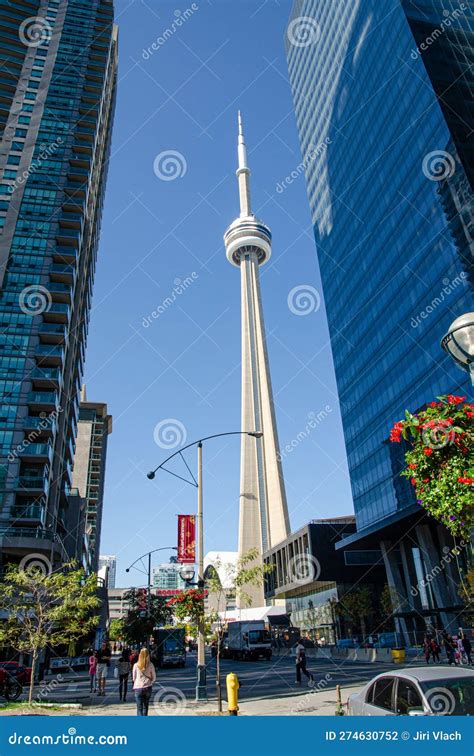 CN Tower in Toronto Downtown. Ontario, Canada Editorial Photography ...