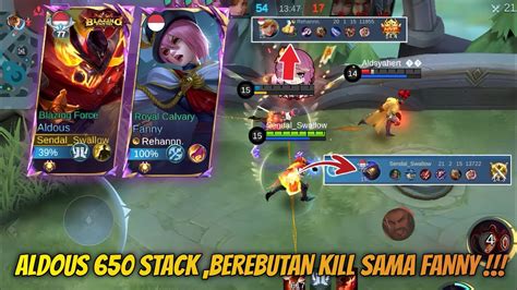 Aldous Stack Berebutan Kill Sama Fanny Berburu Kill Mobile