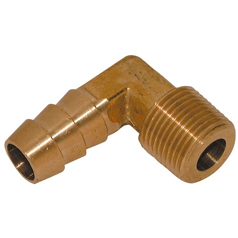 3 8 BSPT Male Elbow Hose Tails Brass Hydair