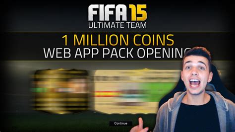 Fifa Million Coins Pack Opening Fifa Ultimate Team Web App