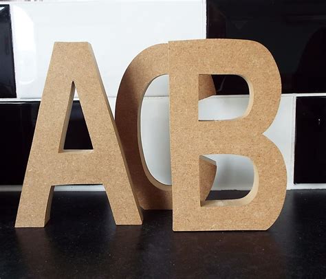 Free Standing Wooden Letters Large Mdf Wooden Lettersnumbers Ab