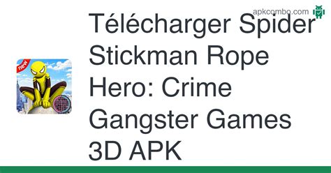 Spider Stickman Rope Hero Crime Gangster Games D Apk Android Game