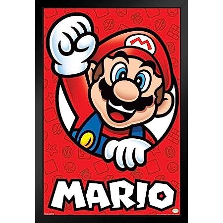 Amazon Pyramid America Super Mario Bros Mario Art Print Stand Or