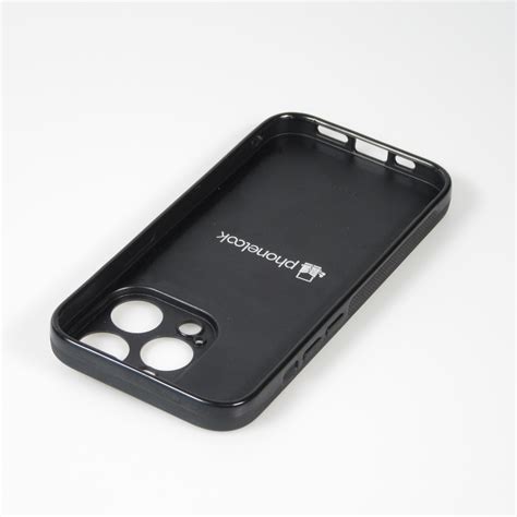 Coque personnalisée en Silicone rigide noir iPhone 14 Pro Max