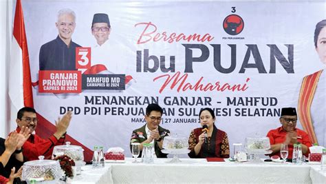 Arsjad Puan Dan Hasto Dialog Dengan Tpd Di Makassar Bersama Rakyat