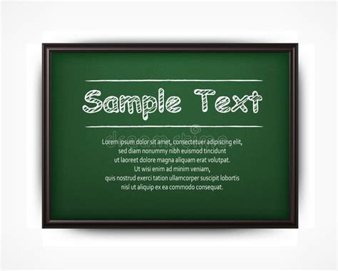 School Blackboard And Text Stock Vector Illustration Of Concept White 32724178