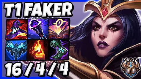 T Faker Leblanc Vs Ahri Mid Patch Ranked Challenger Korea