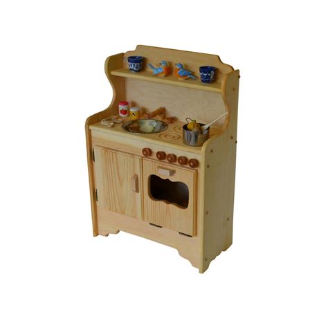 Natural Wooden Play Kitchen Toy Kitchen Waldorf Kitchen-montessori ...