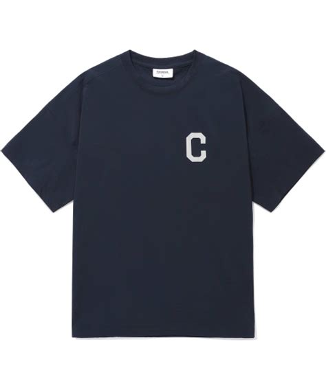 MUSINSA COVERNAT College Tech Nylon T Shirt Navy