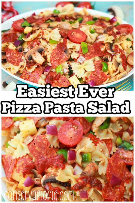 Fast And Easy Pizza Pasta Salad The Perfect Summer Salad Recipe