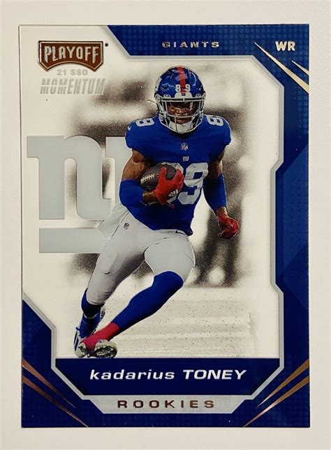 Panini Chronicles Playoff Momentum Kadarius Toney Acetate Rc