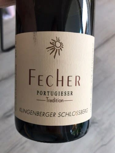 Fecher Klingenberger Schlossberg Portugieser Tradition Vivino France