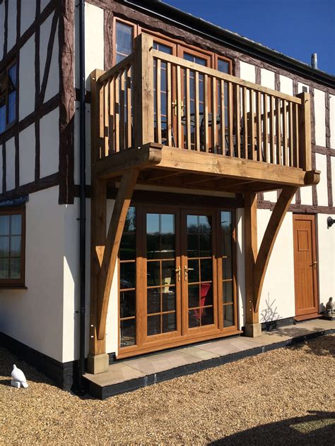 Bespoke Oak Balconies And Garden Bridges Cheshire