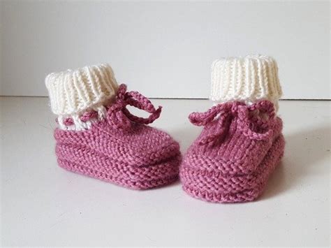 Strickanleitung Babyschuhe Baby Booties Sohlenl Nge Ca Cm