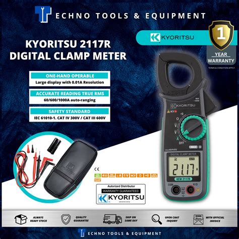 Kyoritsu 2117r Digital Clamp Meter New And Original Ke2117r Kew2117r