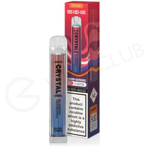 Blueberry Raspberries Crystal Bar Disposable Vape 600 Puffs