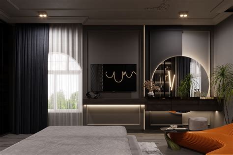 Dark Modern Bedroom on Behance