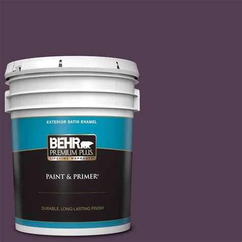 Behr Premium Plus Gal Ppu Oriental Eggplant Satin Enamel