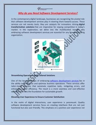 PPT - Why do you need software development services PowerPoint ...