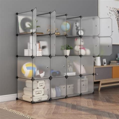 Armoire De Rangement Cubes Langria Diy Armoire Penderie Modulable