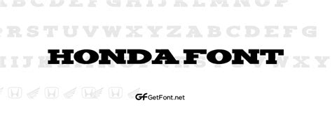 Free Honda Font Download! - GetFont