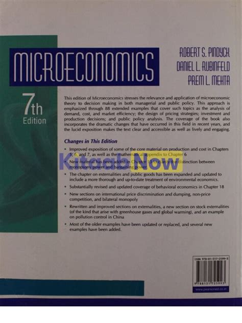 Microeconomics (7th Edition) | KitaabNow