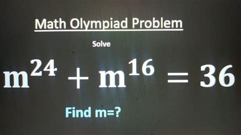 A Nice Algebra Problem Math Olympiad Problem How To Solve This