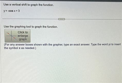 Solved Use a vertical shift to graph the | Chegg.com