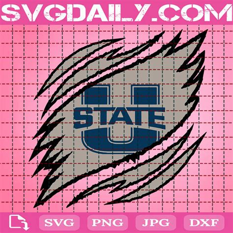 Utah State Aggies Claws Svg Free Svg Designs For Cricut Svgdaily Daily Free Premium Svg Files