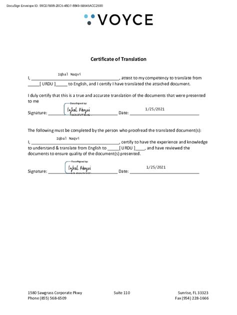 Fillable Online Notarized Translation Fax Email Print Pdffiller