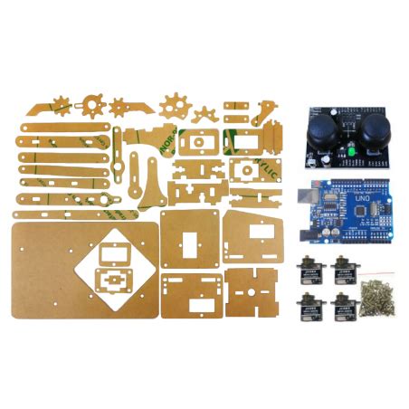 Kit de Brazo Robótico de Acrílico para Arduino