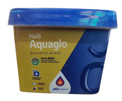 JSW Paints Halo Aquaglo Majestic Gloss Packaging Size 1 L At Rs 130