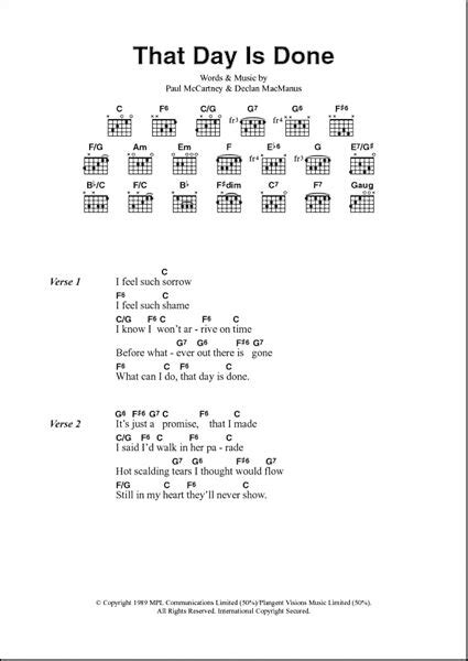 That Day Is Done Guitar Chords Lyrics Zzounds