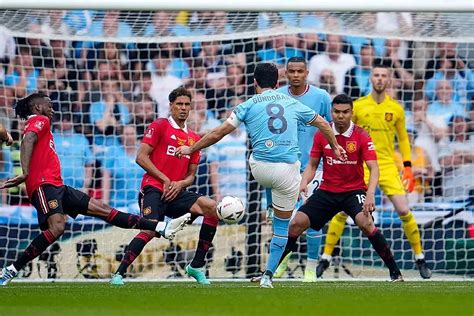 Man City Vs Man Utd Fa Cup Manchester City Win The Fa Cup Final Moving A Step Closer To The