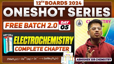 Class12th 5 Electrochemistry One Shot Day 5 PYQs By Abhishek