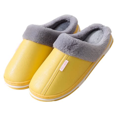 Fuzzy Slippers for Ladies, Memory Foam Super Soft Fuzzy Slip On House ...