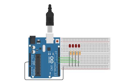 Circuit design LEDS ARDUINO | Tinkercad