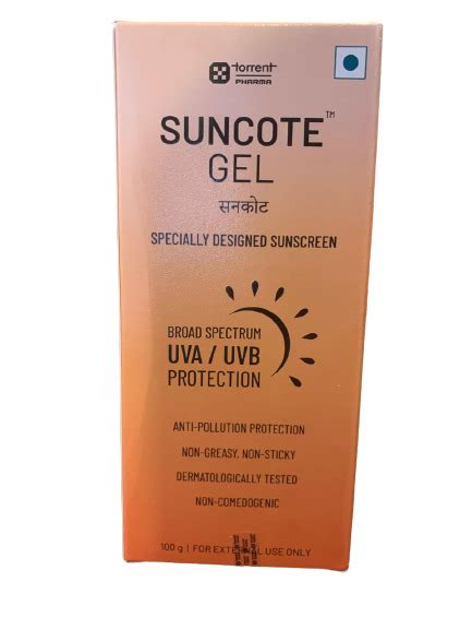 Suncote Gel Spf G Unique Pharmacy