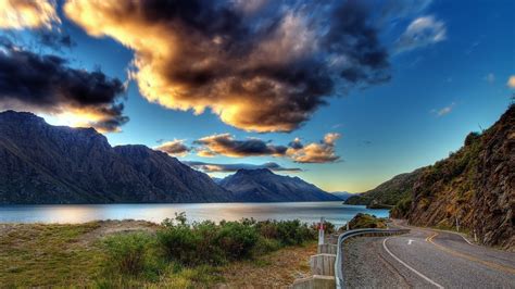 Wallpaper Landscape Sunset Sea Bay Lake Nature Shore Sky