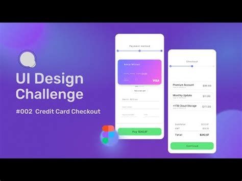 Credit Card Checkout Daily Ui No Figma Youtube