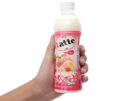 Thức Uống Thiên Nhiên Pha Sữa Latte Hương đào Chai 345ml