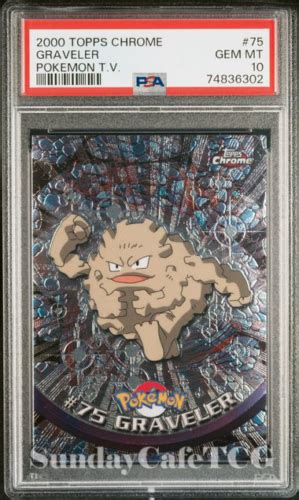 2000 Topps Chrome Pokemon Series 1 Graveler 75 PSA 10 GEM MINT EBay