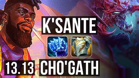 K Sante Vs Cho Gath Top Games Godlike Na