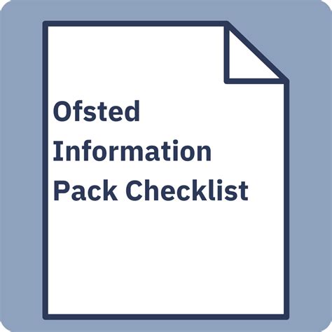 Ofsted Information Pack Checklist 2024 School Leaders Shop