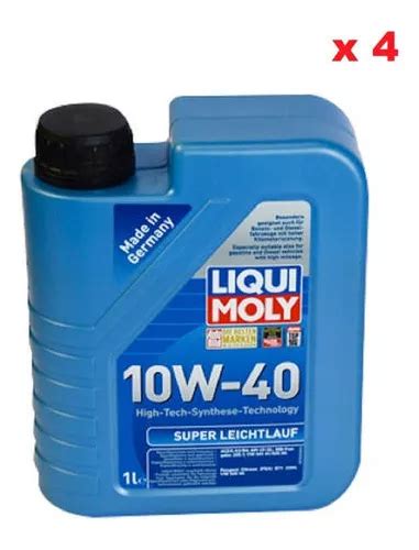 Aceite Liqui Moly 10w40 Bidon 4 Litros Super Leichtlauf Cuotas Sin