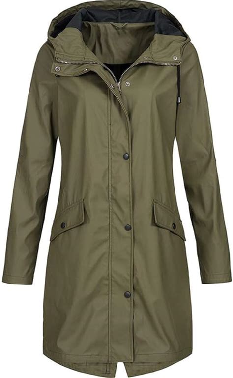 Trench Coat Hiver Parka Coupe Vent Femme Manteau Vêtements De Pluie