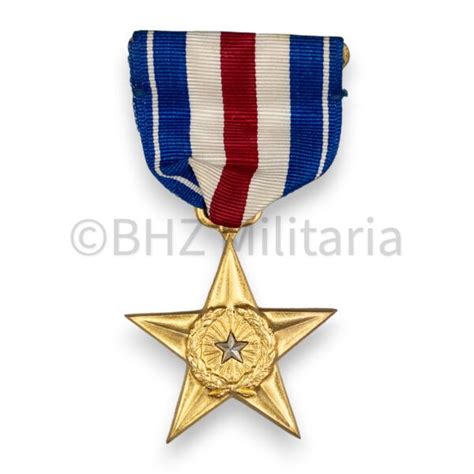 Original Silver Star Medal Bhz Militaria